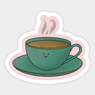 Happy cup of tea Sticker